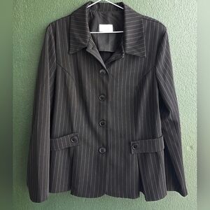 3 FOR $20 Vintage Women's Vanity Fair Black Pinstripe Blazer Sz 18